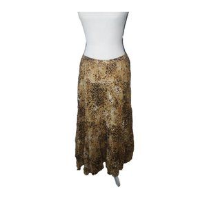 I.N.C. International Concepts Cheetah Print Layered Maxi Skirt